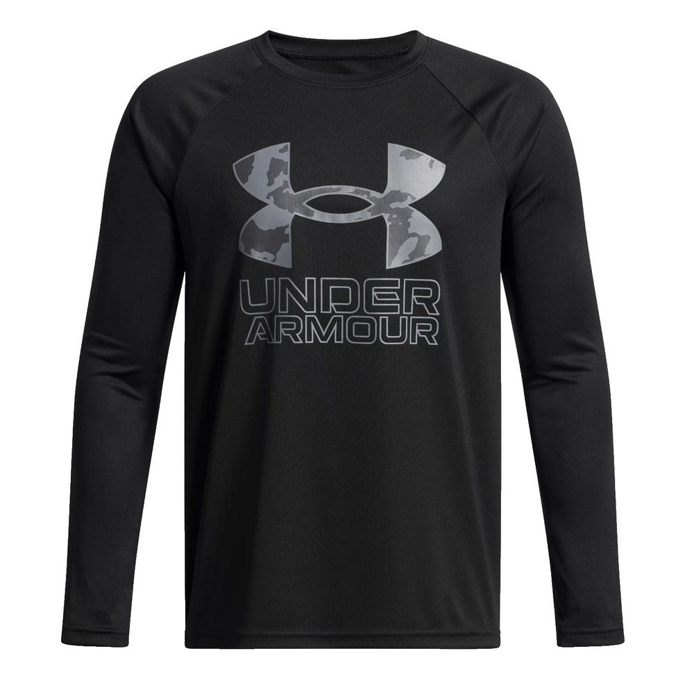 Under Armour Boys Tech Hybrid Print Fill Long Sleeve T-Shirt XL 18-20
